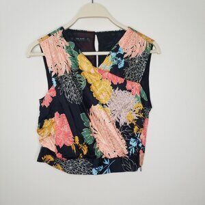 Zara Multicolor Floral Women's Blouse - Size : Medium